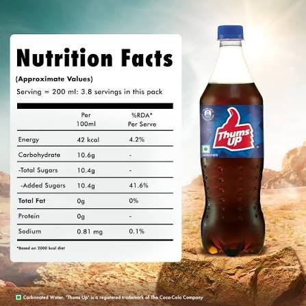 Thums Up Cola Soft Drink