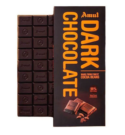 Amul 55% Cocoa Dark Chocolate Bar 150g