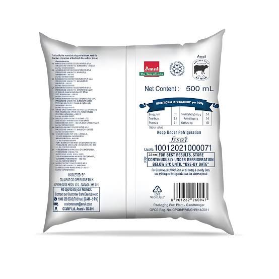 Amul Buffalo A2 Milk 500ml