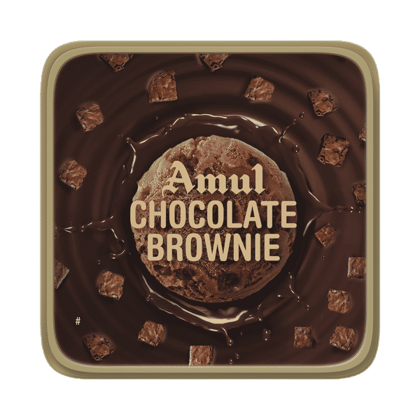 Amul Chocolate Brownie Ice cream Tub 1Itr