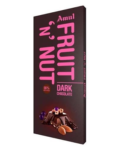 Amul I Love You Fruit 'n' Nut Dark Chocolate Bar 150 g