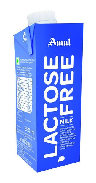 Amul Lactose Free Milk 250 ml