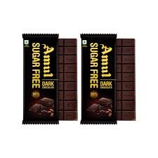 Amul Sugar Free Dark Chocolate Bar - Pack Of 2