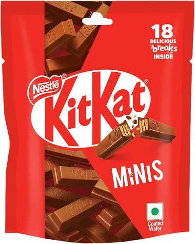 Nestle KitKat Minis Choco Coated Wafer Chocolate Pack - Pack of 3