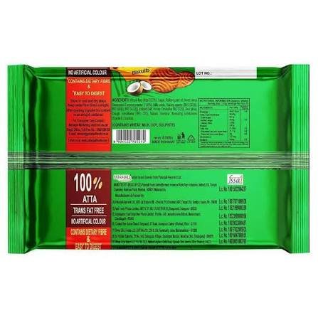 Patanjali Whole Wheat Nariyal Biscuit - 204 g