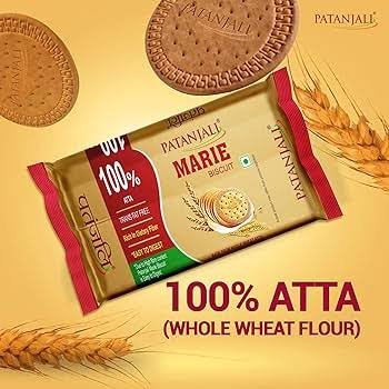 Patanjali Digestive Whole Wheat Marie Biscuits  210g g