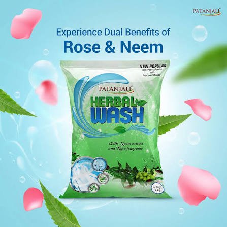 Patanjali Herbal Wash Detergent Powder 2kg