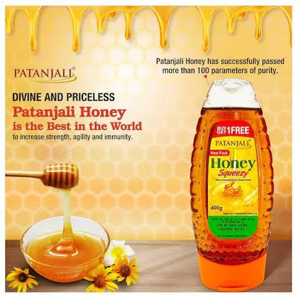 Patanjali Honey Squeezy - Buy 1 Get 1 free 400 g
