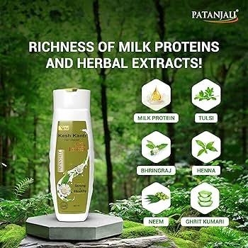 Patanjali Kesh Kanti Milk Protein Hair Cleanser / Shompoo 180 ml