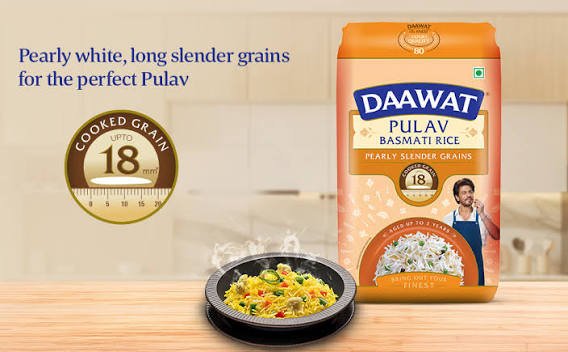 Daawat Pulav Basmati Rice ( Extra Long Grain ) 5kg
