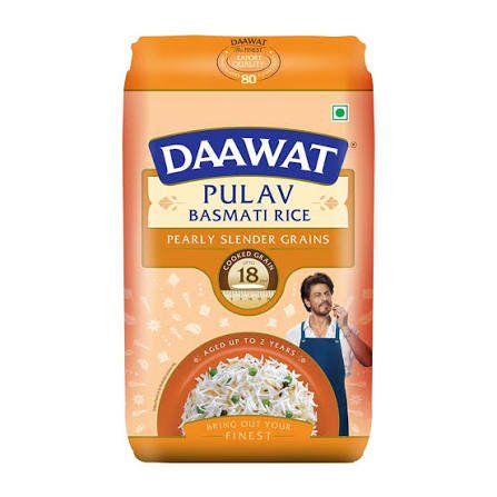 Daawat Pulav Basmati Rice ( Extra Long Grain ) 1kg
