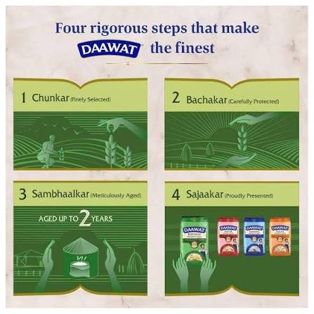 Daawat Rozana Gold Basmati Rice ( Extra Long Grain ) 1kg