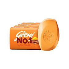 Godrej No.1 Sandal & Turmeric Soap – Buy 3 Get 1 Free (4 × 150 g)