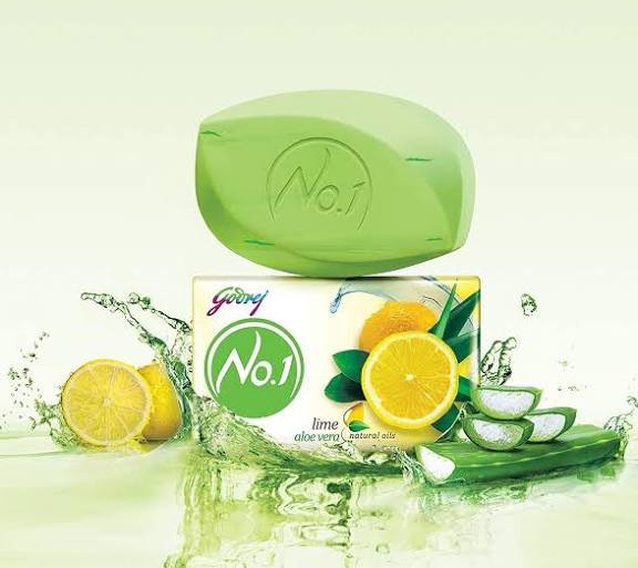 Godrej No.1 Lime & Aloe Vera Soap – 9 × 150 g