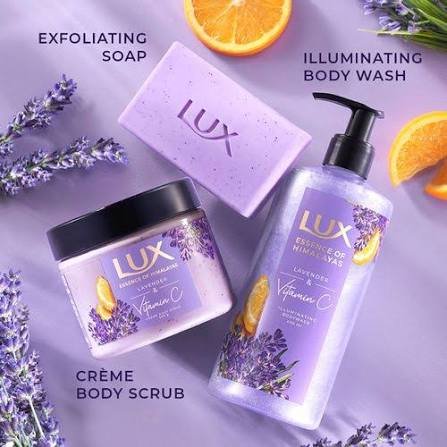 Lux Lavender & Vitamin C Exfoliating Soap – 5 × 125 g