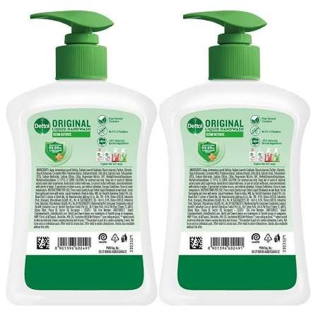 Dettol Original Hand Wash – Pack of 2 (2 × 200 ml)